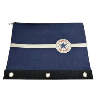 Converse Chuck Taylor blue pencil pouch case three hole binder